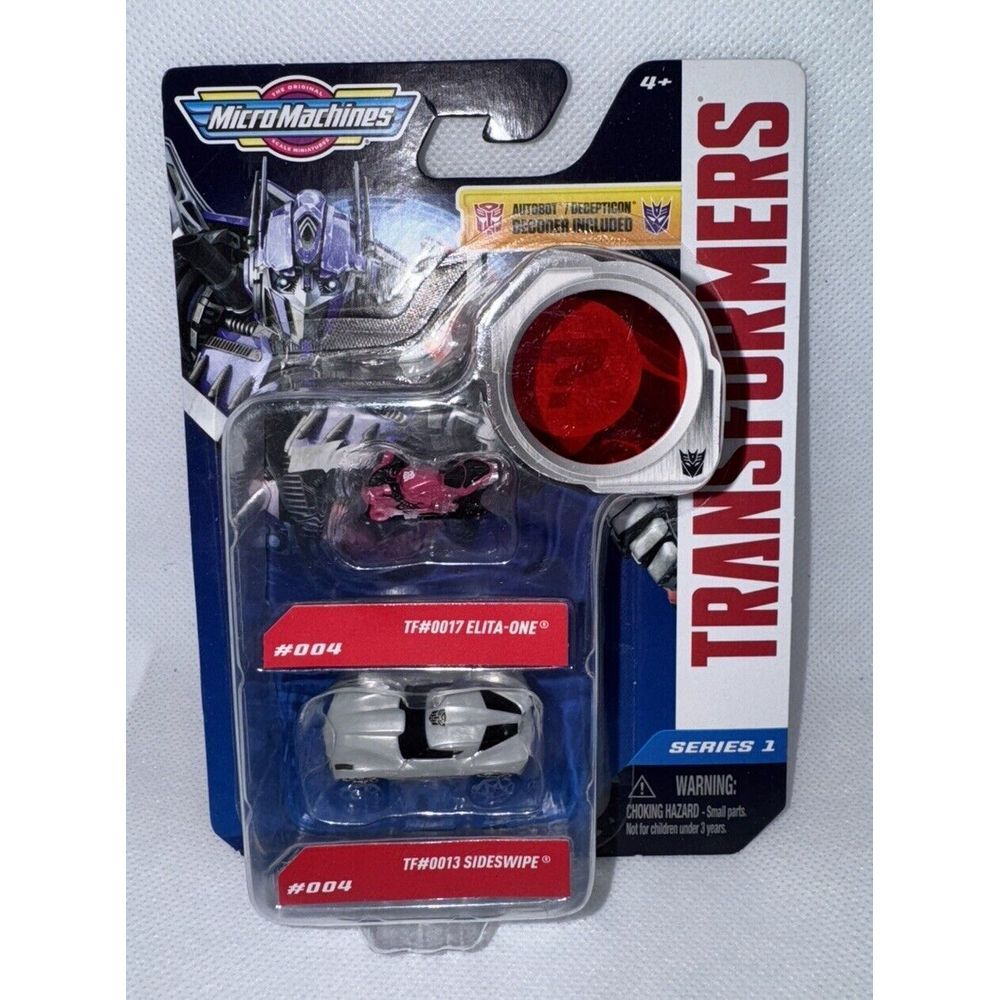 Transformers Micro Machines Series 1 0017 Elita-one & 0013 Sideswipe 2-Pack